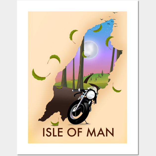 Isle of Man Travel poster Wall Art by nickemporium1